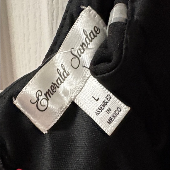 Emerald Sundae Black Mini Dress - Picture 3 of 5